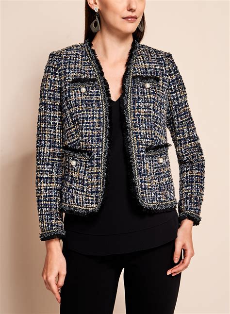 veste tweed style chanel